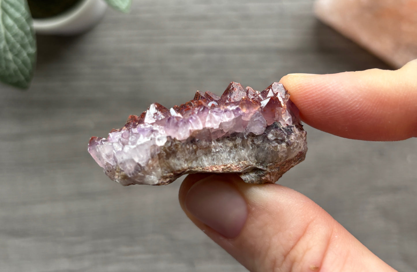 Thunder Bay Red Amethyst Crystal Cluster (J) - The Wandering Fox Emporium, Your Crystal Store