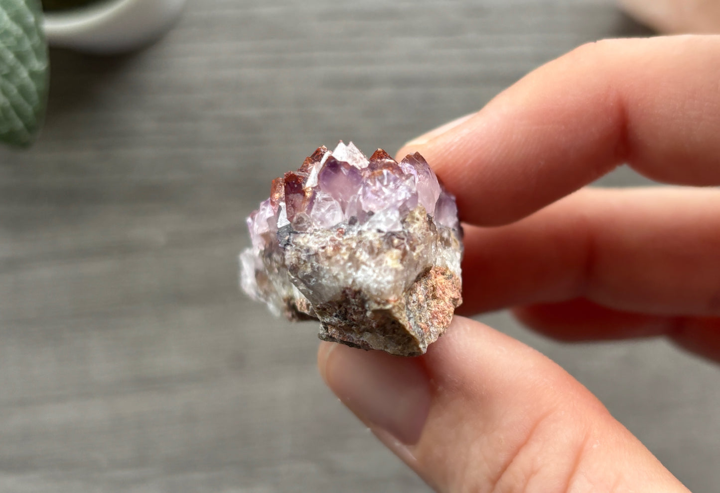 Thunder Bay Red Amethyst Crystal Cluster (J) - The Wandering Fox Emporium, Your Crystal Store