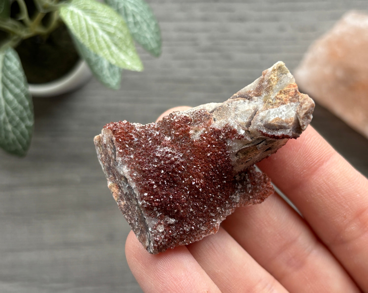 Thunder Bay Red Amethyst Crystal Cluster (L) - The Wandering Fox Emporium, Your Crystal Store