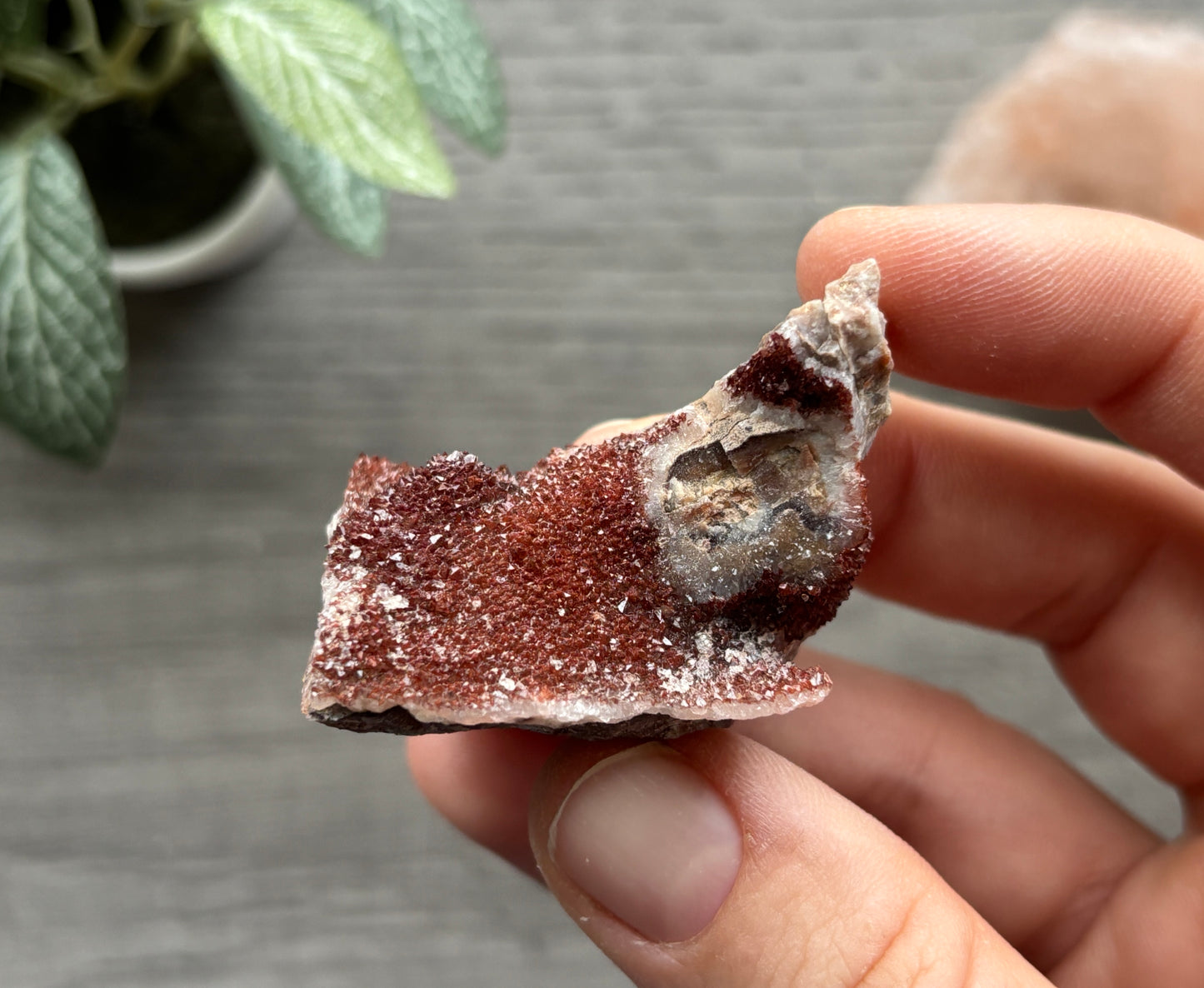 Thunder Bay Red Amethyst Crystal Cluster (L) - The Wandering Fox Emporium, Your Crystal Store