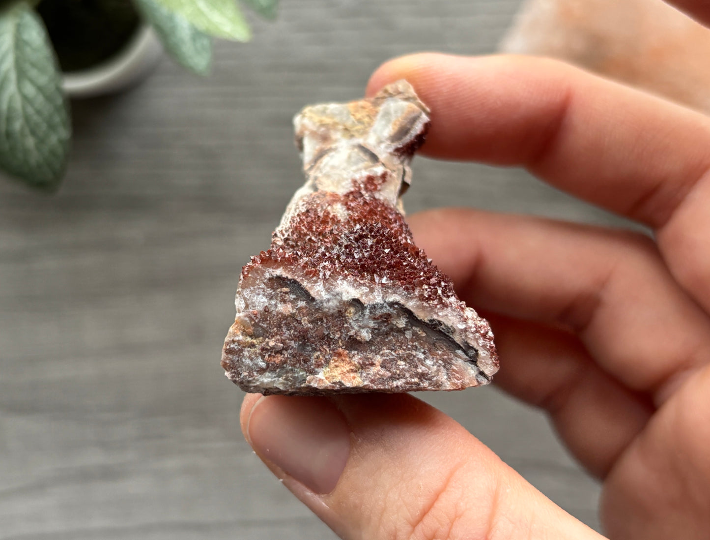 Thunder Bay Red Amethyst Crystal Cluster (L) - The Wandering Fox Emporium, Your Crystal Store