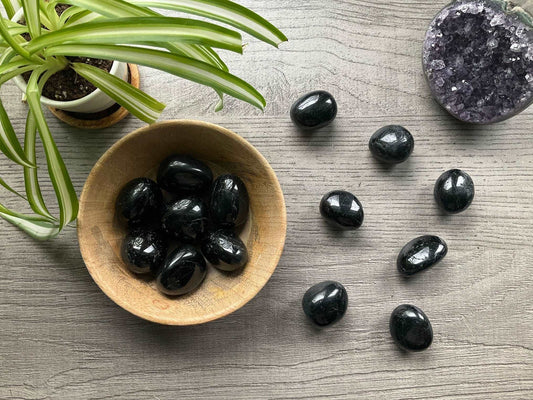 Black Tourmaline Tumbled Stone (Large)