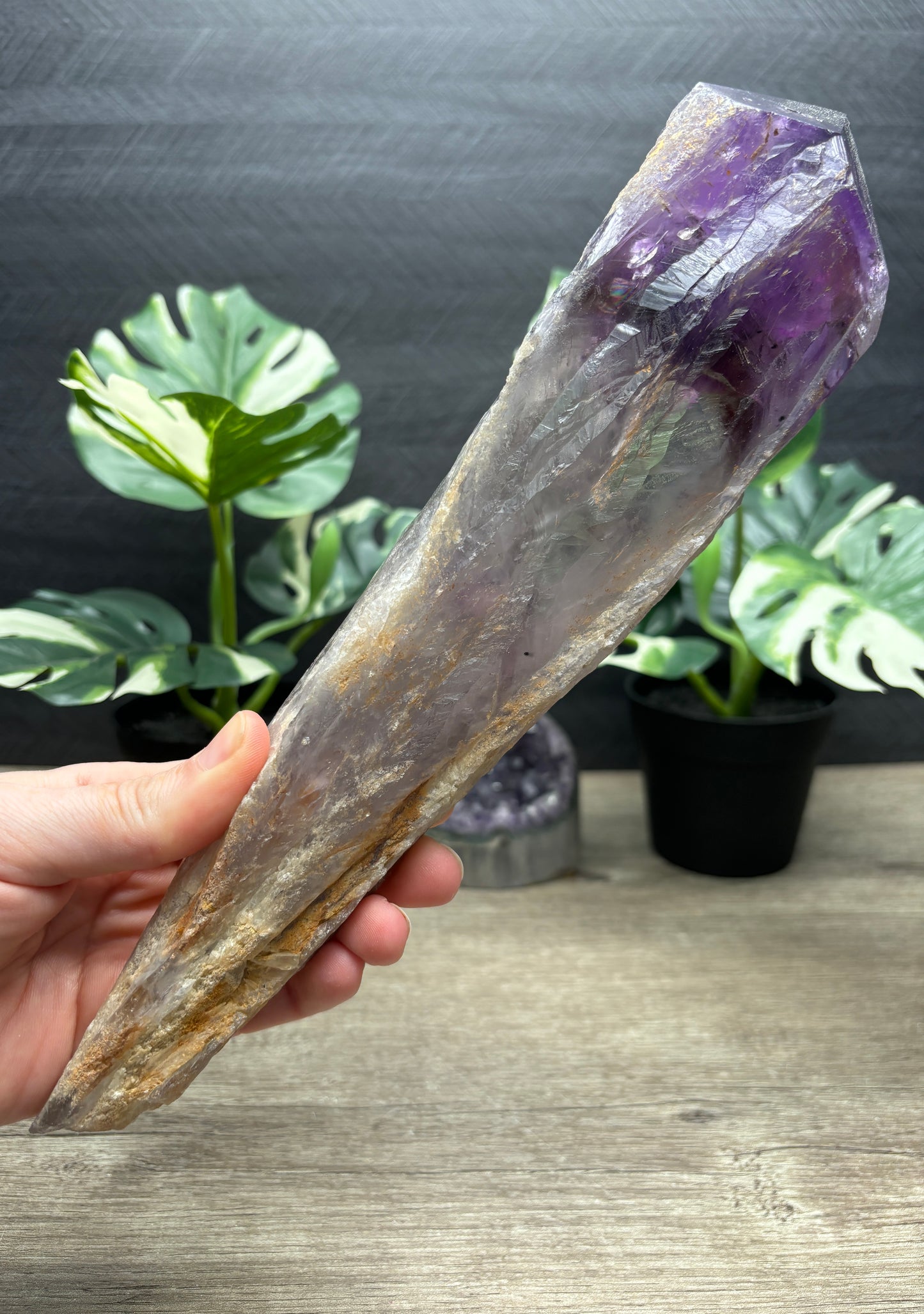 Amethyst Crystal Sceptre back