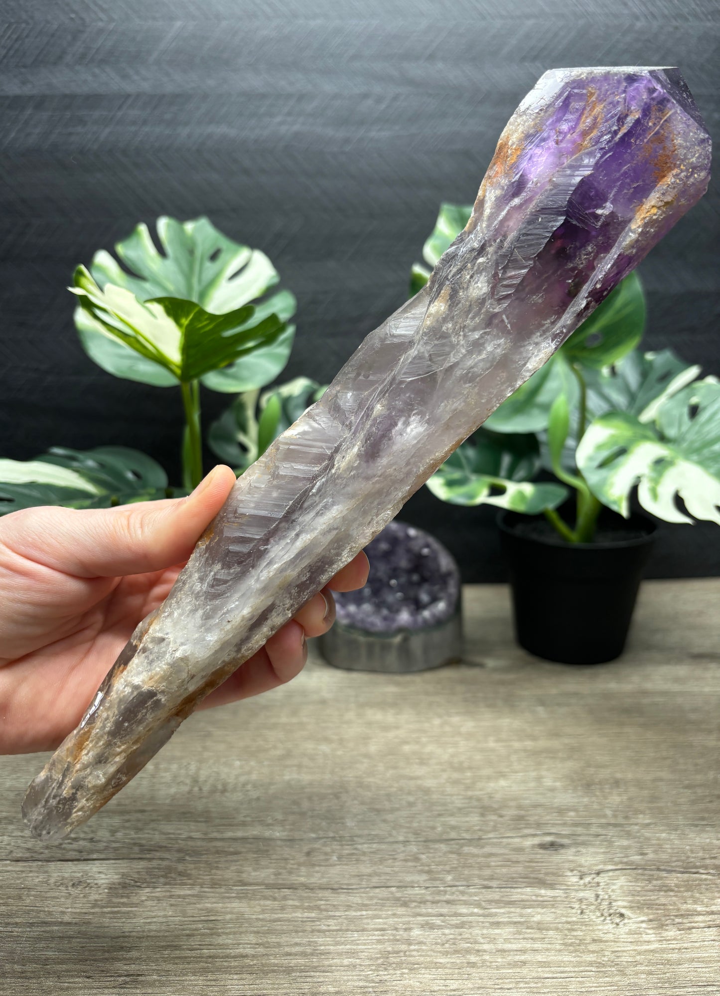Amethyst Crystal Sceptre side 2