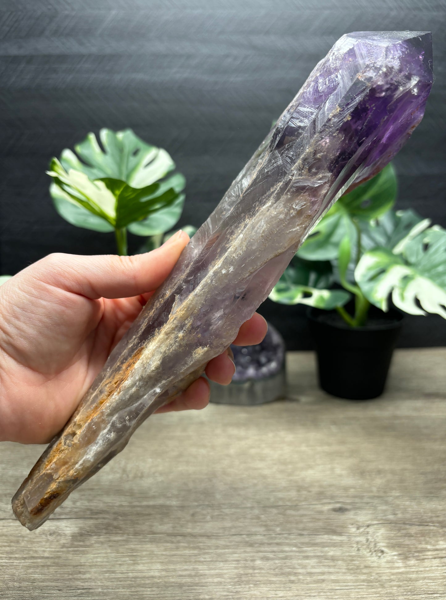 Amethyst Crystal Sceptre bottom