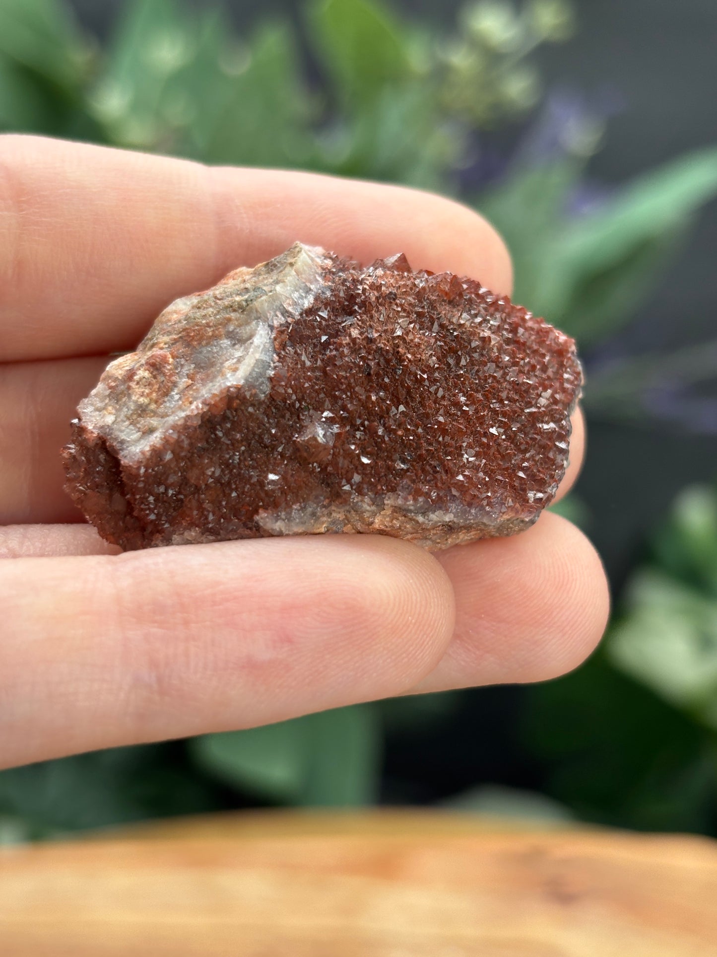 Thunder Bay Red Amethyst Crystal Cluster (G) - The Wandering Fox Emporium, Your Crystal Store