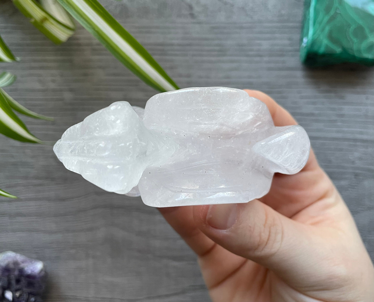 Quartz Dragon Crystal Carving top