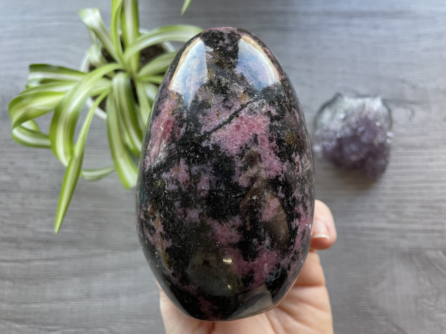 Rhodonite Freeform - .65kg - The Wandering Fox Emporium, Your Crystal Store side