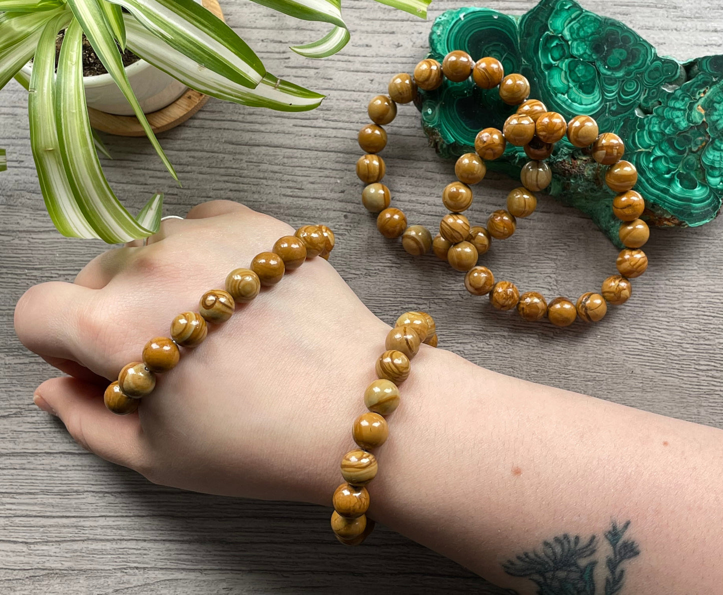 Picture Jasper Bracelet 10mm selection