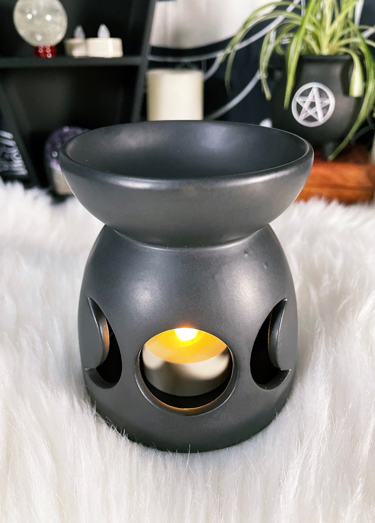 Triple Moon Oil & Wax Burner top