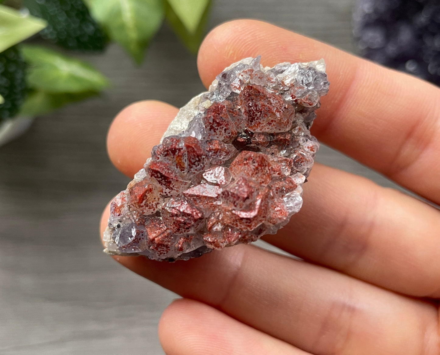 Thunder Bay Red Amethyst Crystal Cluster (T) top
