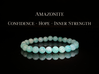High Quality Amazonite Bracelet 8mm | The Wandering Fox Emporium