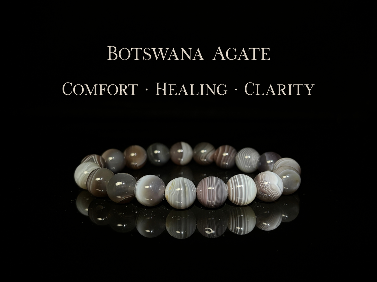 Botswana Agate Bracelet 10mm | The Wandering Fox Emporium
