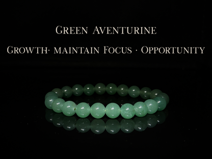 Green Aventurine Bracelet 8mm | The Wandering Fox Emporium