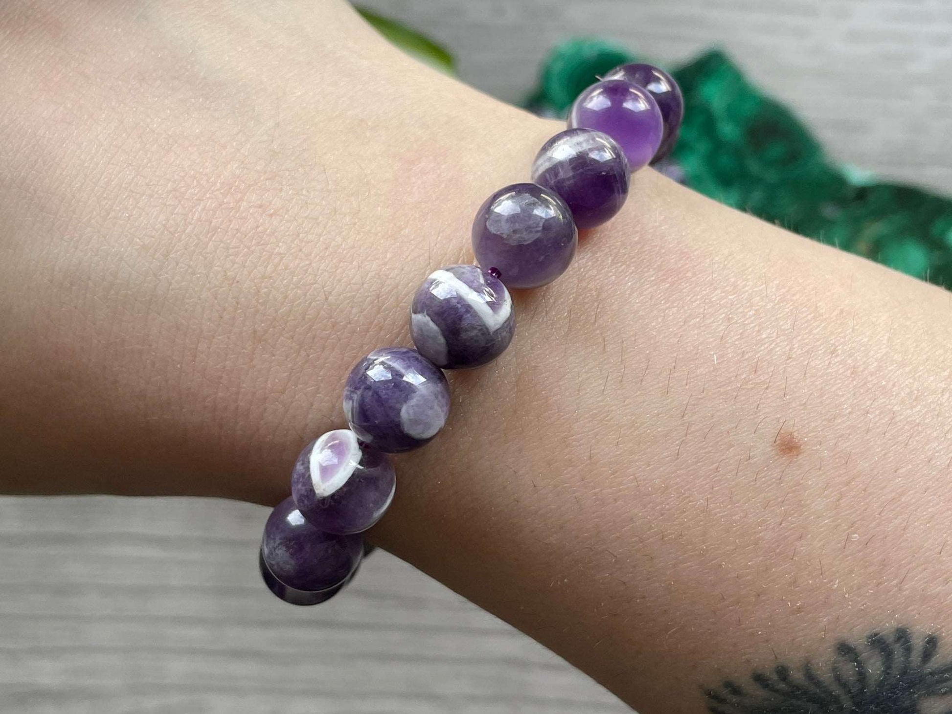 Dream Amethyst Bracelet - The Wandering Fox Emporium, Your Crystal Store