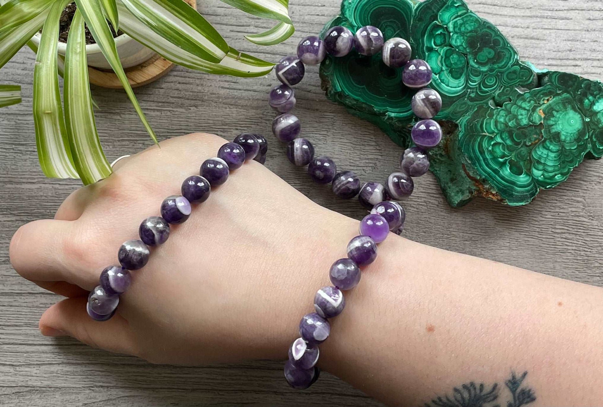 Dream Amethyst Bracelet - The Wandering Fox Emporium, Your Crystal Store selection