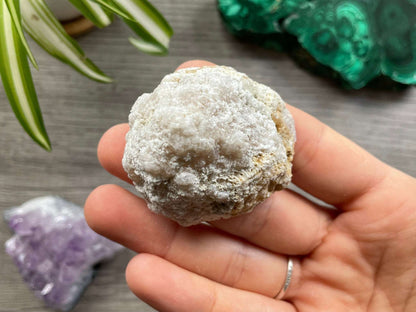 Druzy Quartz Crystal Geode (B) bottom