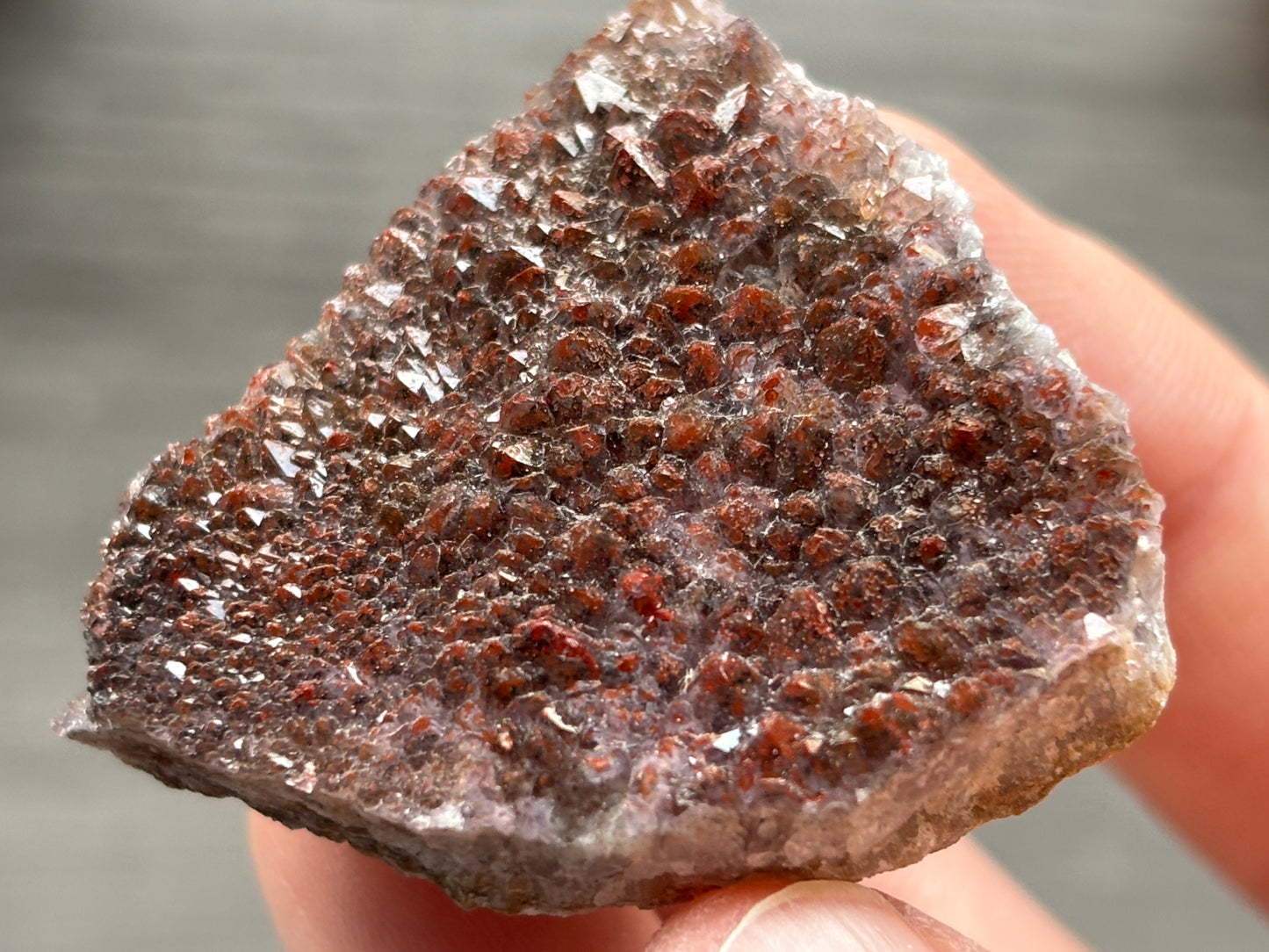 Thunder Bay Red Amethyst Crystal Cluster (K) - The Wandering Fox Emporium, Your Crystal Store