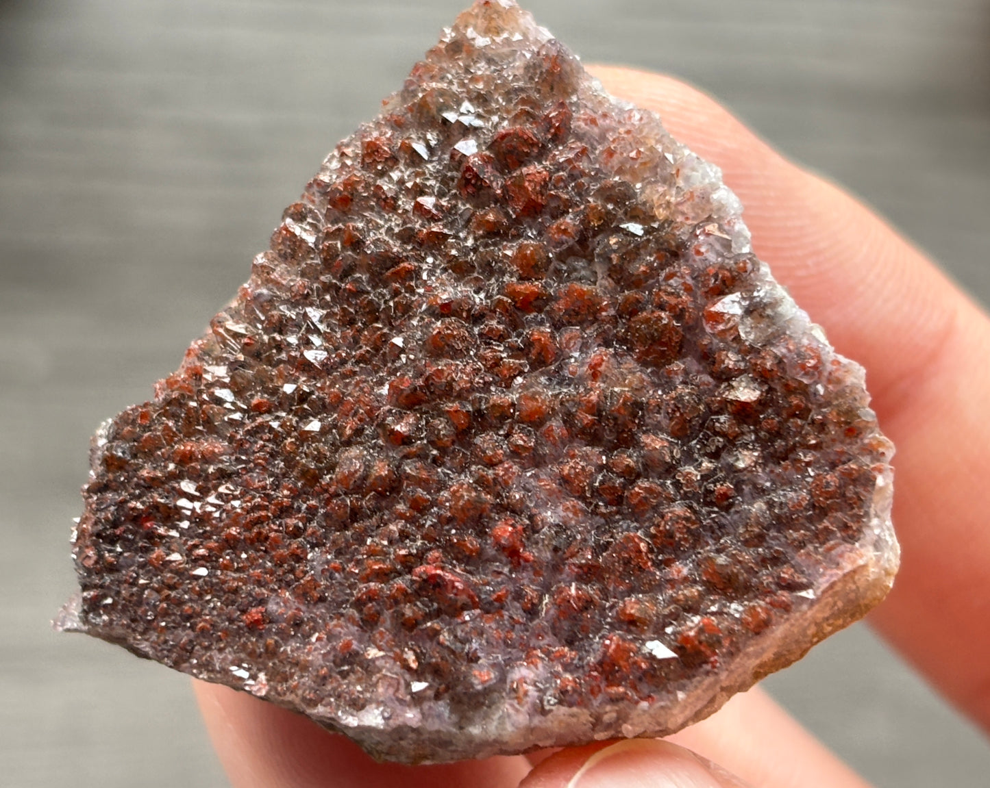 Thunder Bay Red Amethyst Crystal Cluster (K) - The Wandering Fox Emporium, Your Crystal Store