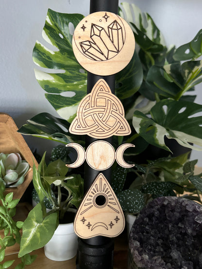 Triple Moon Wood Magnet selection