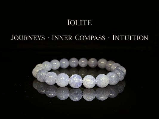 Iolite Bracelet 10mm | The Wandering Fox Emporium