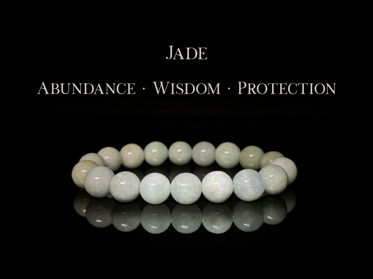 Light Green Jade Bracelet 10mm | The Wandering Fox Emporium