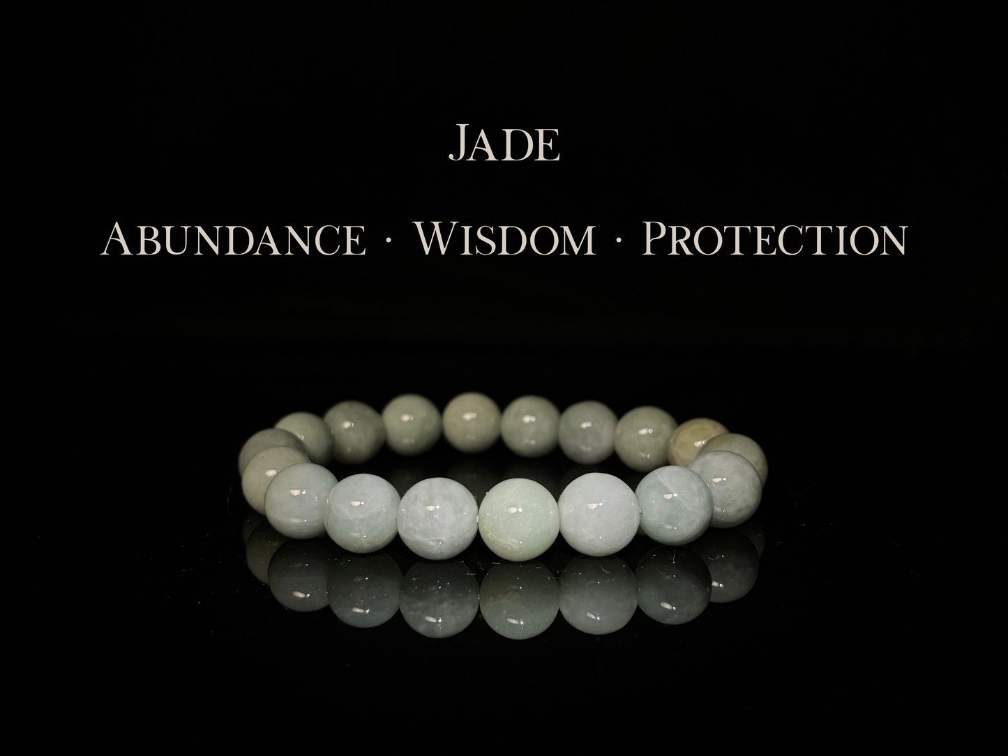 Light Green Jade Bracelet 10mm | The Wandering Fox Emporium