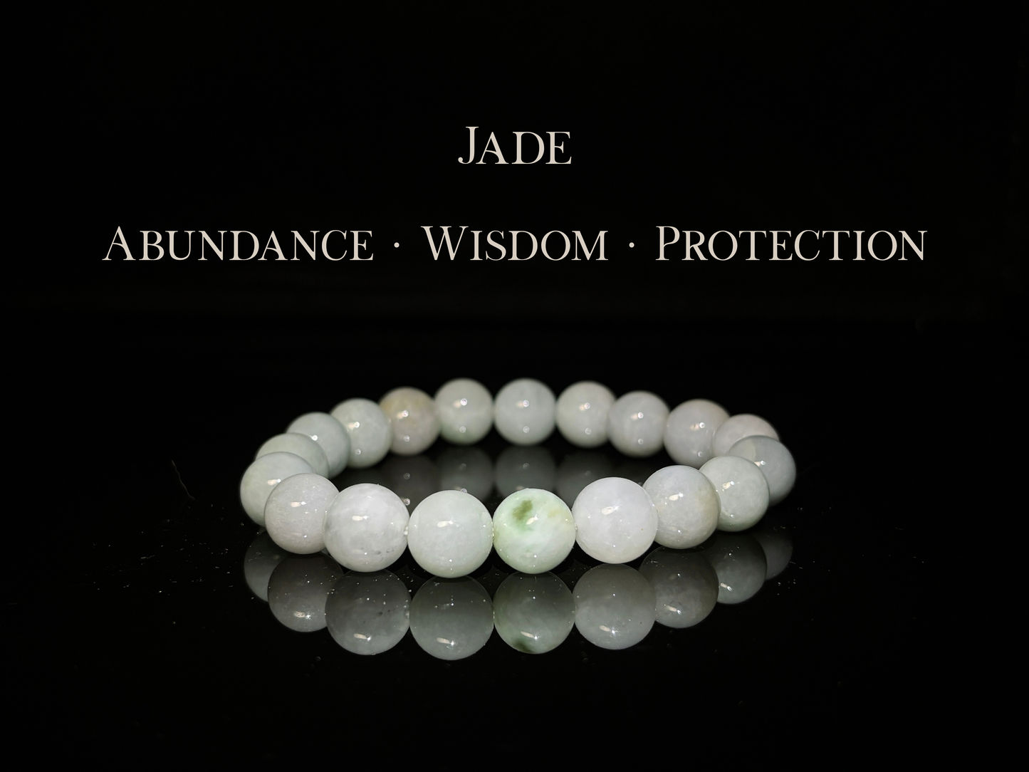 Light Green Jade Bracelet 10mm | The Wandering Fox Emporium