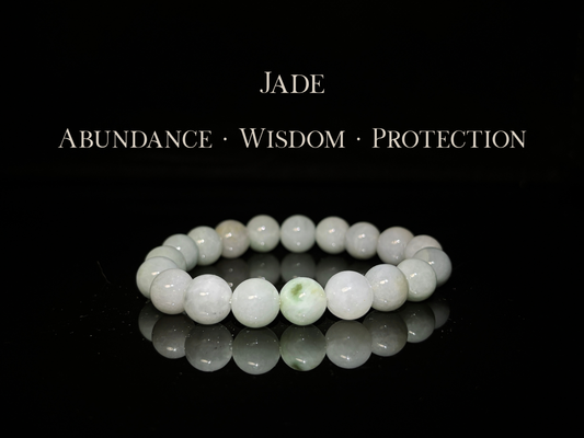 Light Green Jade Bracelet 10mm | The Wandering Fox Emporium