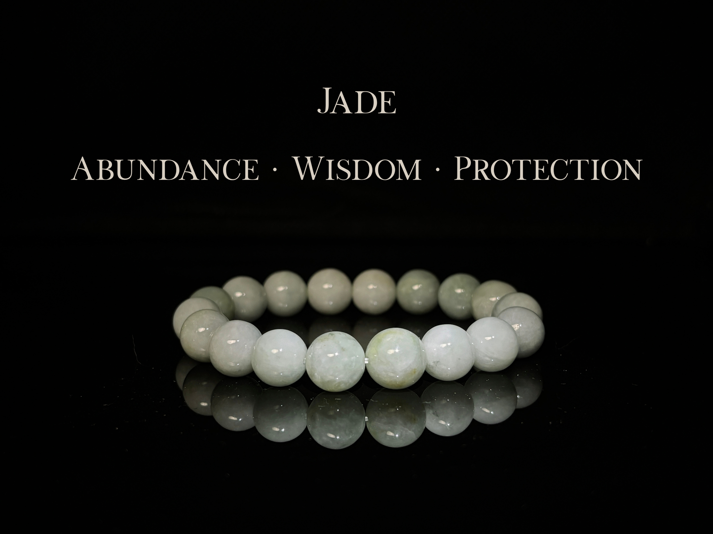 Light Green Jade Bracelet 10mm | The Wandering Fox Emporium
