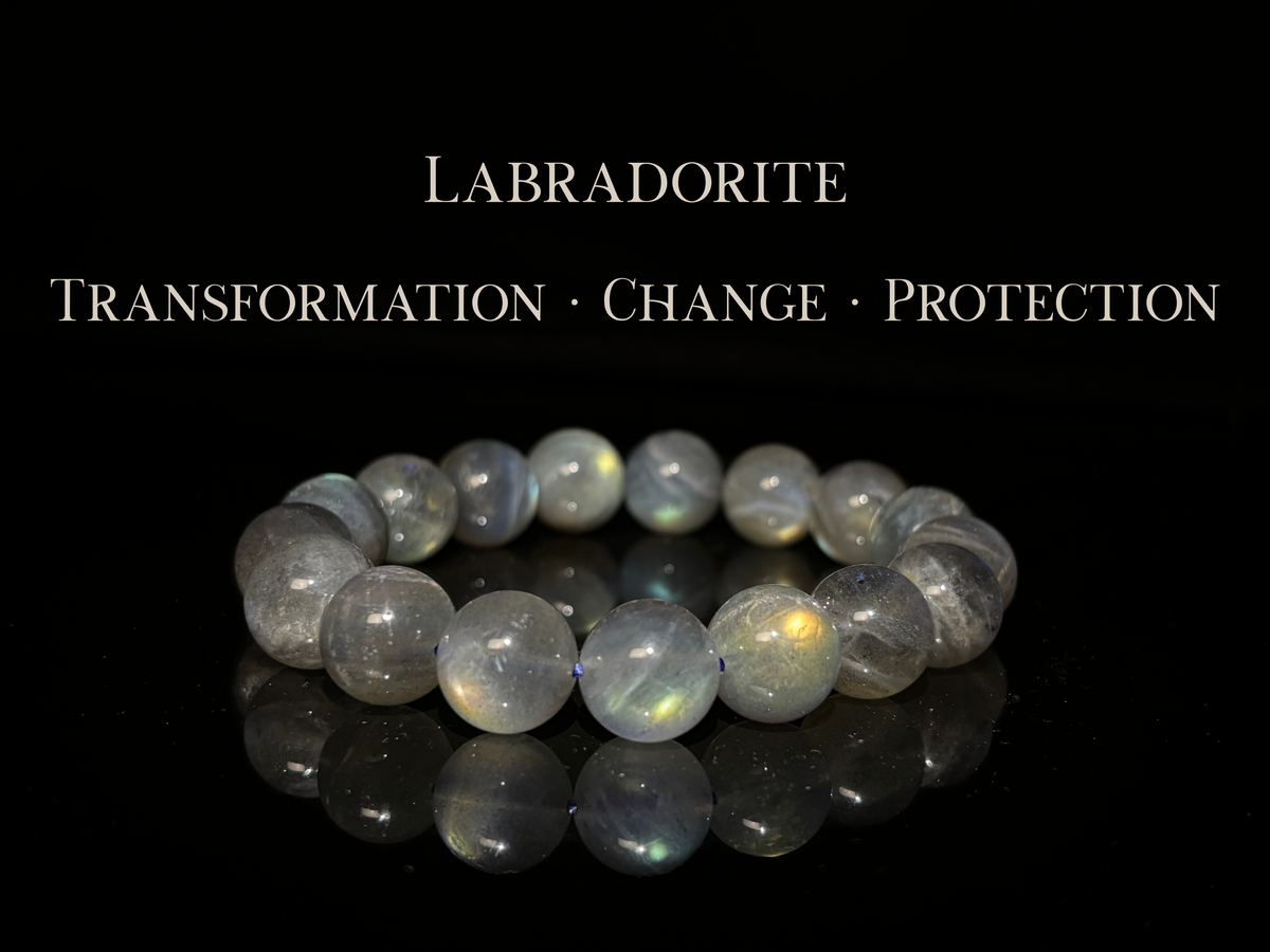 High Quality Labradorite Bracelet 12mm | The Wandering Fox Emporium
