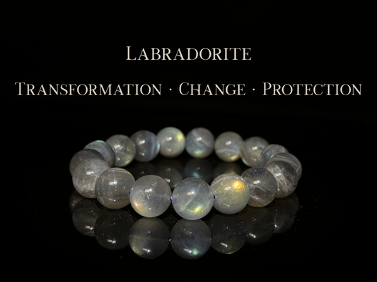 High Quality Labradorite Bracelet 12mm | The Wandering Fox Emporium