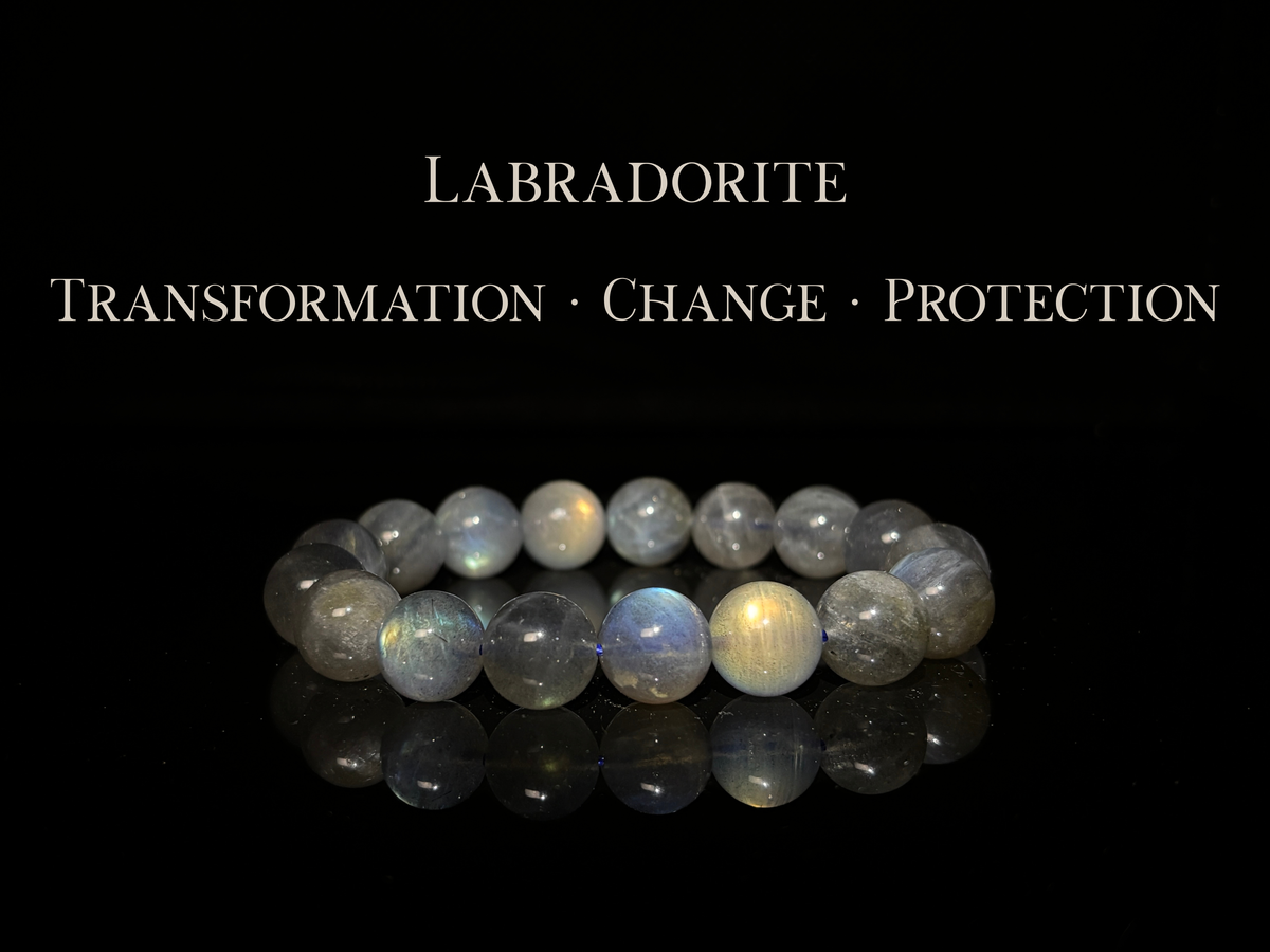 High Quality Labradorite Bracelet 12mm | The Wandering Fox Emporium
