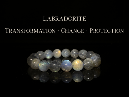 High Quality Labradorite Bracelet 12mm | The Wandering Fox Emporium