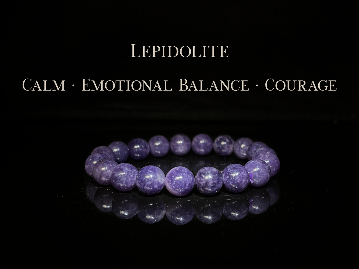 Lepidolite Bracelet 10mm | The Wandering Fox Emporium