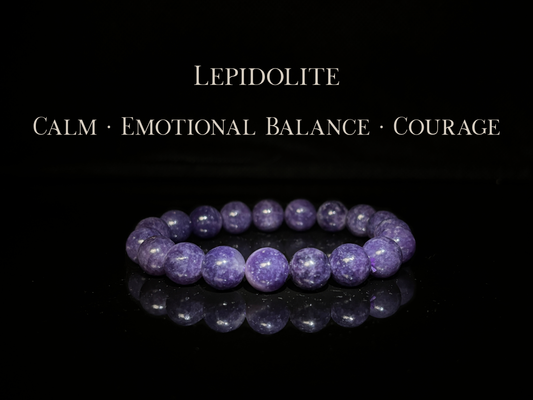 Lepidolite Bracelet 10mm | The Wandering Fox Emporium