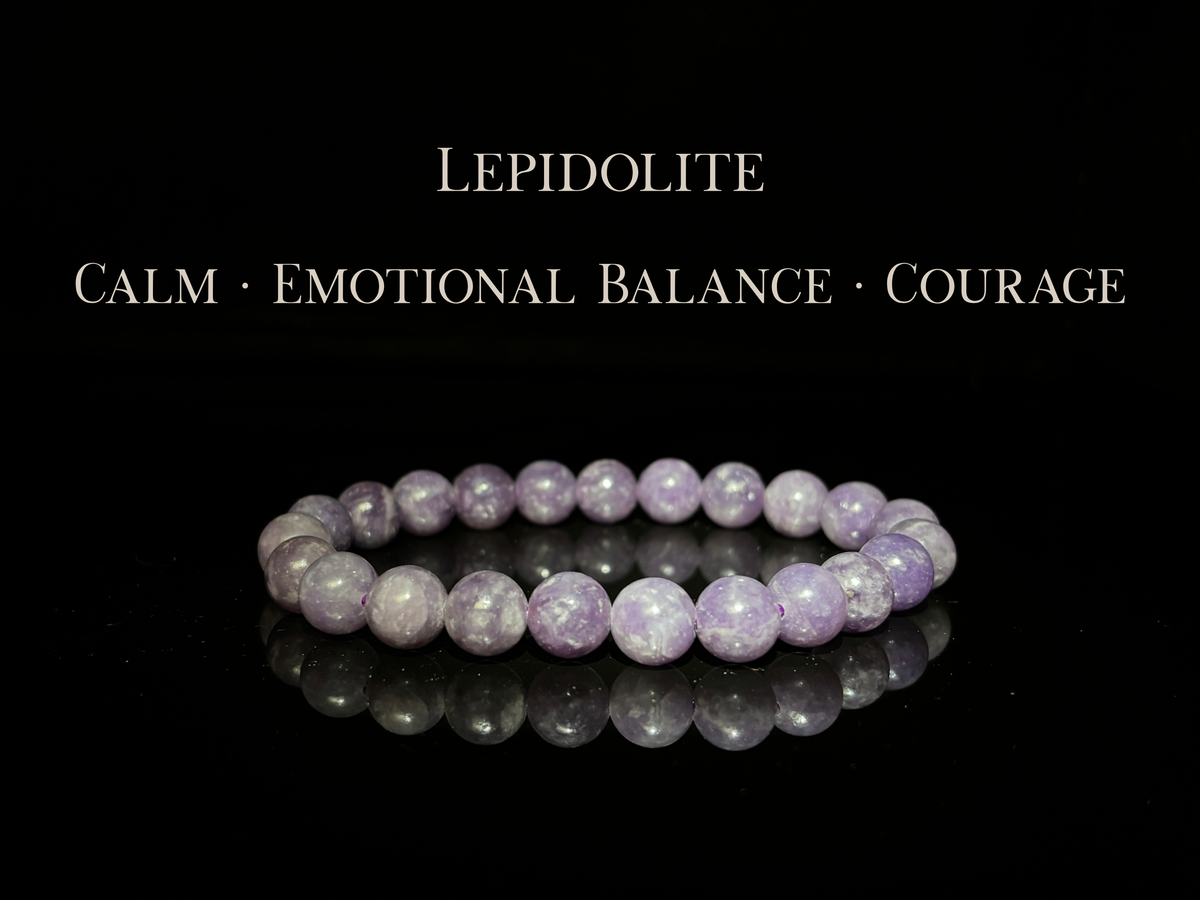 Lepidolite Bracelet 8.5mm | The Wandering Fox Emporium