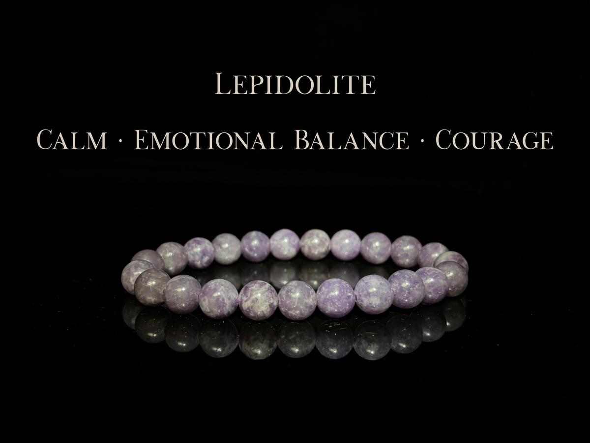 Lepidolite Bracelet 8.5mm | The Wandering Fox Emporium