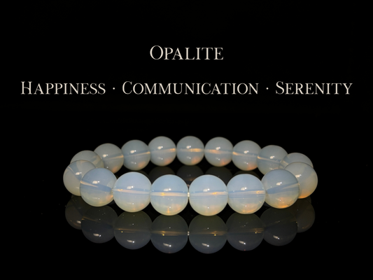 Opalite Bracelet 12mm | The Wandering Fox Emporium