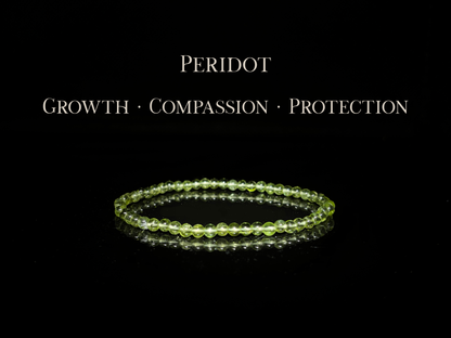 Peridot Bracelet 3.5mm | The Wandering Fox Emporium