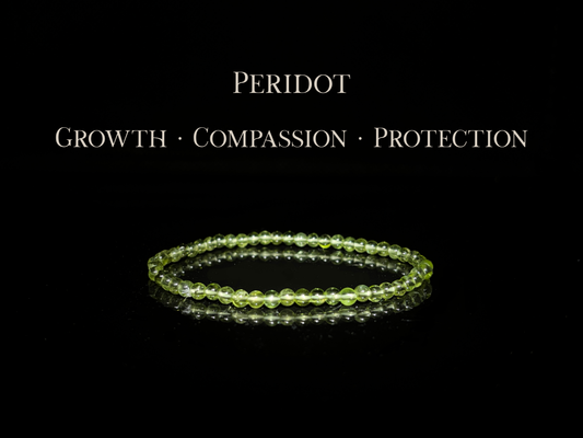 Peridot Bracelet 3.5mm | The Wandering Fox Emporium