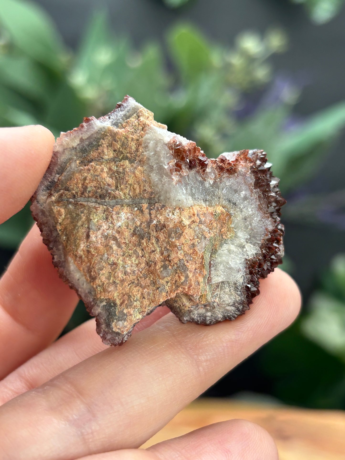Thunder Bay Red Amethyst Crystal Cluster (B) - The Wandering Fox Emporium, Your Crystal Store