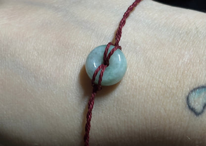 Jade Donut Bracelet (Twisted Nightshade Jewellery) - The Wandering Fox Emporium, Your Crystal Store