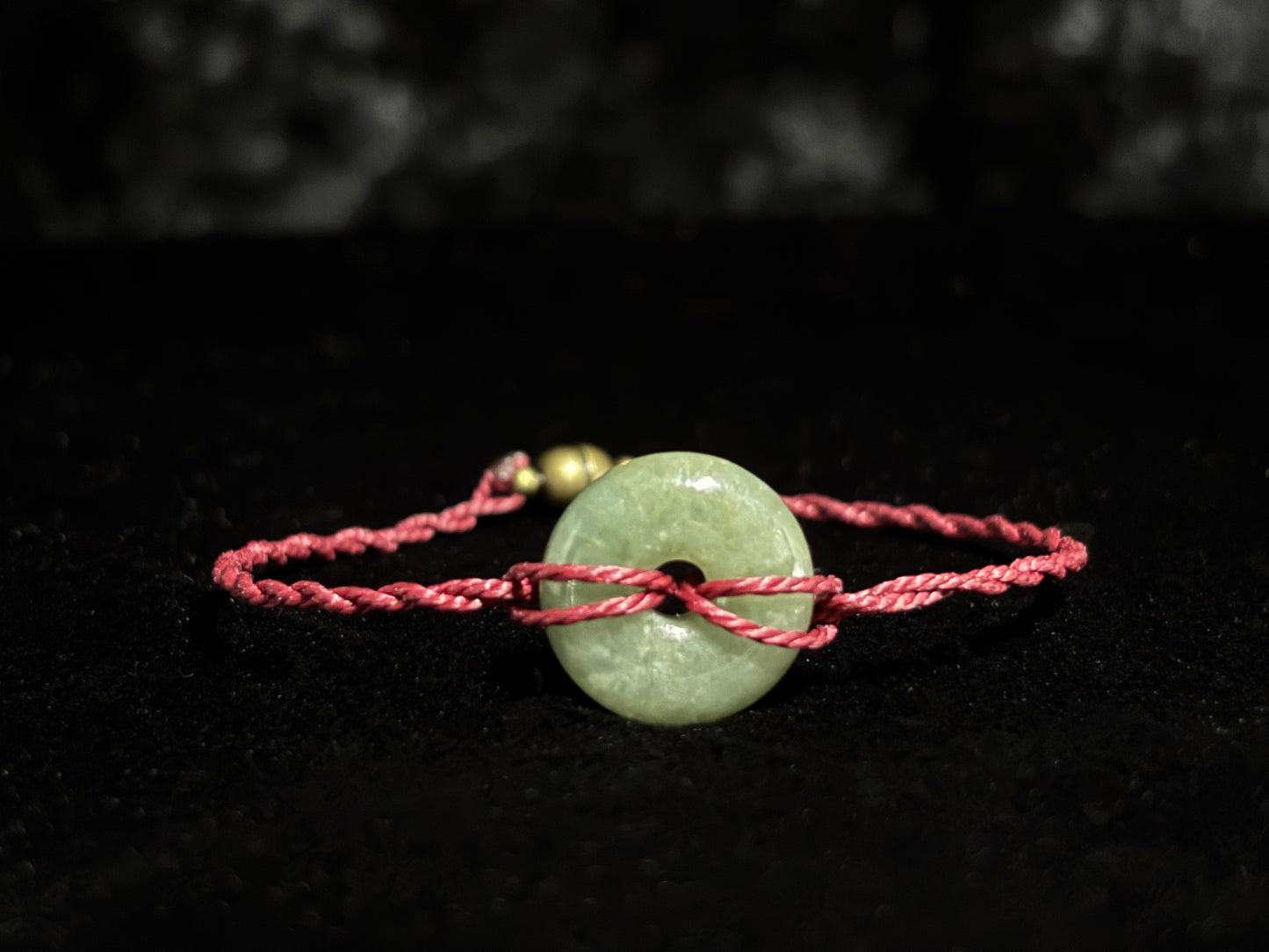 Jade Donut Bracelet (Twisted Nightshade Jewellery) - The Wandering Fox Emporium, Your Crystal Store