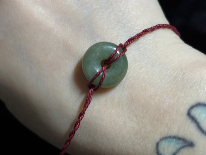 Jade Donut Bracelet (Twisted Nightshade Jewellery) - The Wandering Fox Emporium, Your Crystal Store