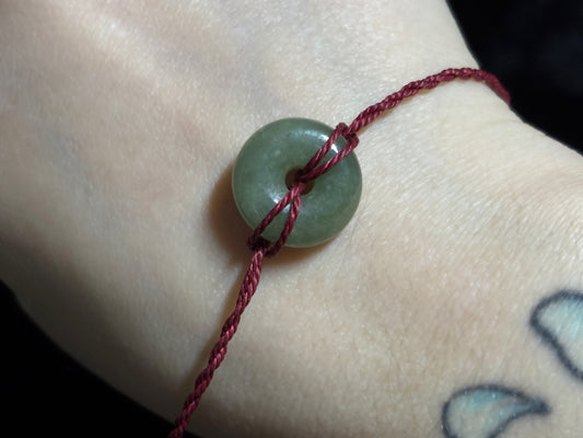 Jade Donut Bracelet (Twisted Nightshade Jewellery) - The Wandering Fox Emporium, Your Crystal Store