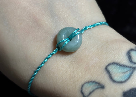 Jade Donut Bracelet (Twisted Nightshade Jewellery) - The Wandering Fox Emporium, Your Crystal Store