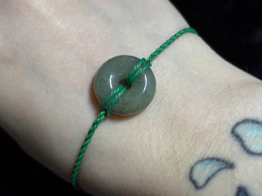 Jade Donut Bracelet (Twisted Nightshade Jewellery) - The Wandering Fox Emporium, Your Crystal Store