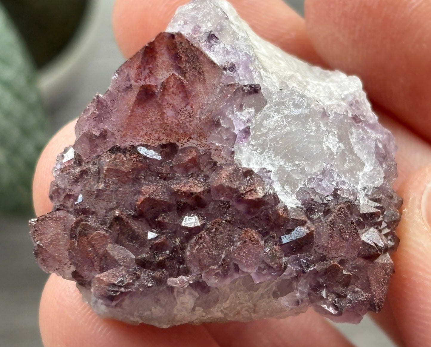 Thunder Bay Red Amethyst Crystal Cluster (O) - The Wandering Fox Emporium, Your Crystal Store
