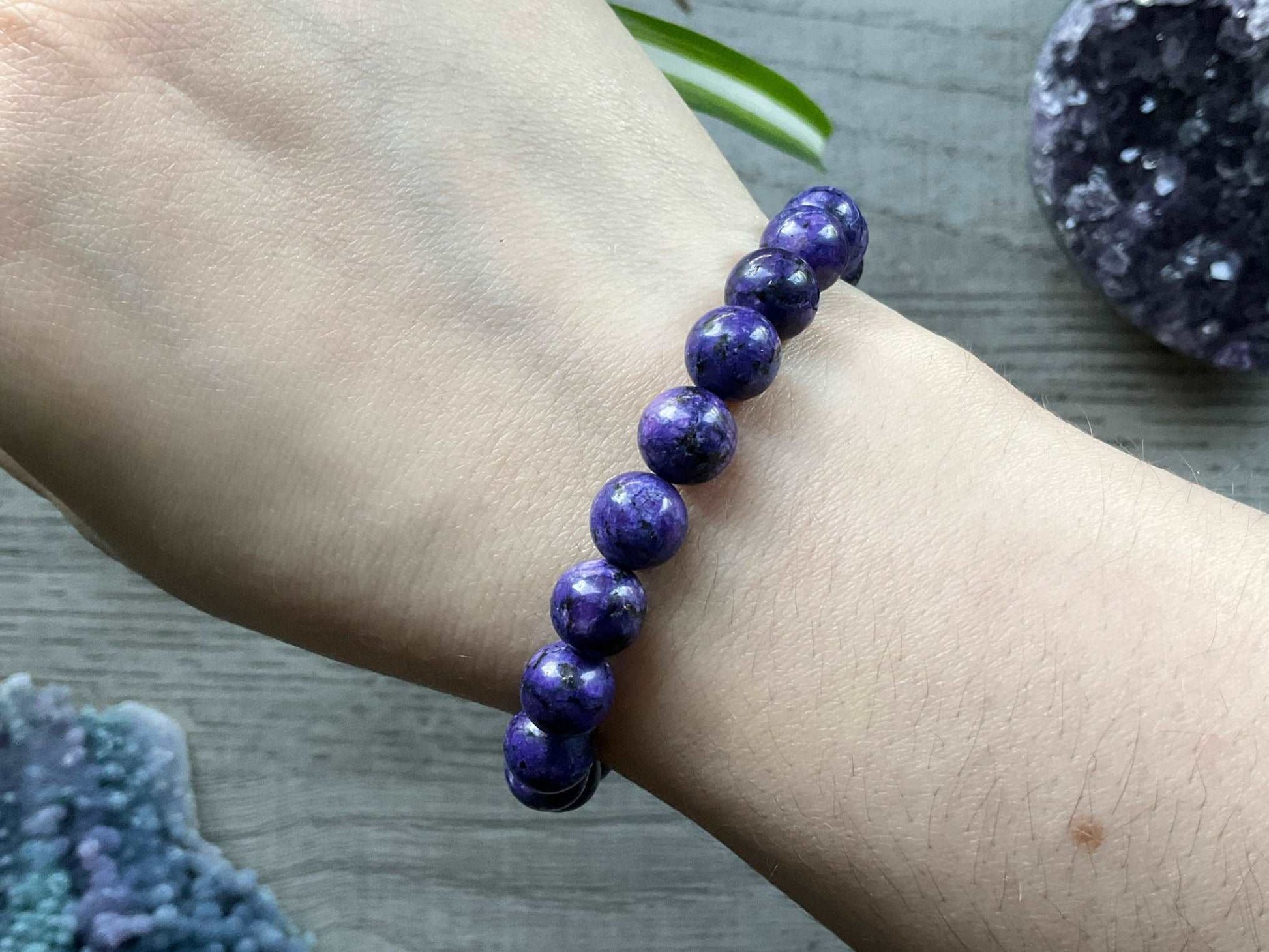 Faux Charoite Bracelet (8mm)